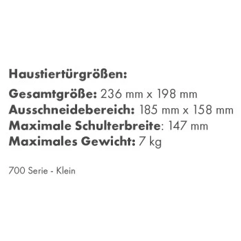 PetSafe 2-Wege Haustiertür Weiß M 7 PetSafe 2-Wege Haustiertür Weiß M – Bild 5