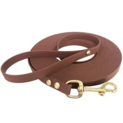 Bio-leine 25-35 Kg Schleppleine Biothane Kastanie Braun 3 M