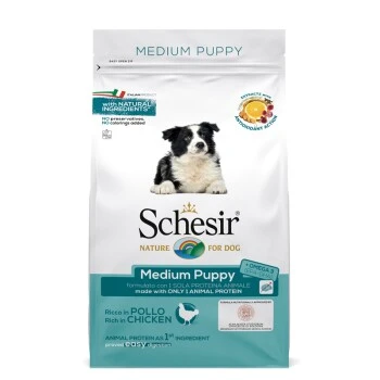 Schesir Medium Puppy Reich An Huhn 3kg 3 Schesir Medium Puppy Reich An Huhn 3kg