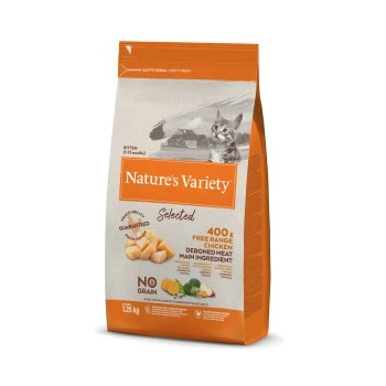 Nature's Variety Selected Kroketten Für Katzen Mit Entbeintem Huhn 1,25kg 3 Nature's Variety Selected Kroketten Für Katzen Mit Entbeintem Huhn 1,25kg