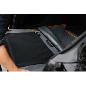 Knuffelwuff Faltbare Hundebox Auto Transportbox Mit Aluminiumgestell Für Den Kofferraum M 5 Knuffelwuff Faltbare Hundebox Auto Transportbox Mit Aluminiumgestell Für Den Kofferraum M – Bild 3