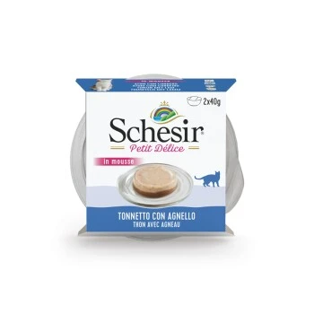 Schesir Petit Delice 24x40g Thunfisch & Lamm 3 Schesir Petit Delice 24x40g Thunfisch & Lamm