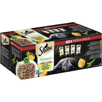 Sheba Mega-Pack Nature's Collection In Sauce Feine Vielfalt 40 X 85g 3 Sheba Mega-Pack Nature's Collection In Sauce Feine Vielfalt 40 X 85g