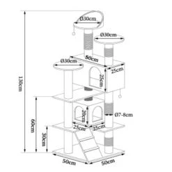 Lionto Kratzbaum, Höhe 130 Cm Weiß/ Grau -ROYAL CANIN Verkaufsgeschäft 55e6d175d1c108c750bfa9755f8b00531f583a18 1657007 de DE b600c189cbedfc54ce1e804738d1c95039698d9eNpvHS8