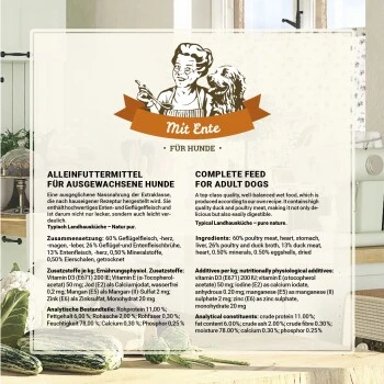 Betty's Landhausküche Mit Ente 6 X 800g Für Hund 7 Betty's Landhausküche Mit Ente 6 X 800g Für Hund – Bild 5