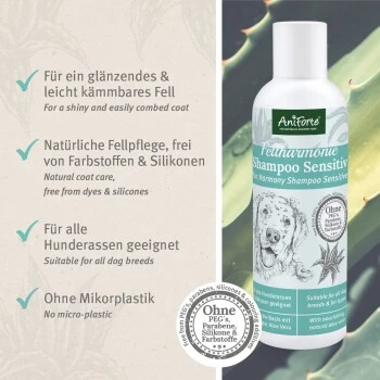Aniforte Shampoo Sensitiv Fellharmonie 200ml 8 Aniforte Shampoo Sensitiv Fellharmonie 200ml – Bild 6