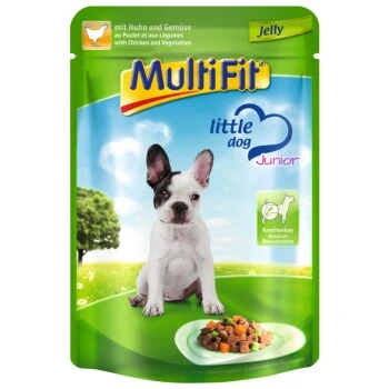 MultiFit Junior Little Dog Pouch Jelly Huhn & Gemüse 24x100g 3 MultiFit Junior Little Dog Pouch Jelly Huhn & Gemüse 24x100g