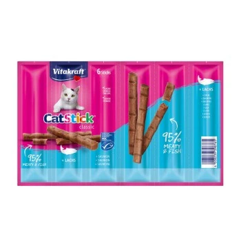 Vitakraft Cat-Stick 10x6 Stück Lachs MSC 3 Vitakraft Cat-Stick 10x6 Stück Lachs MSC