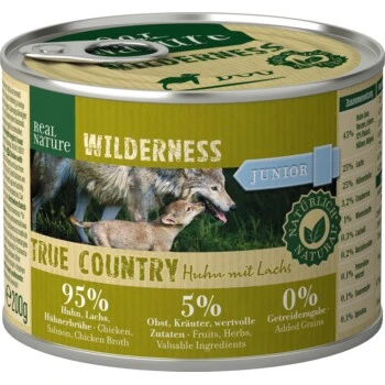 REAL NATURE WILDERNESS Junior True Country Huhn & Lachs 6x200 G 3 REAL NATURE WILDERNESS Junior True Country Huhn & Lachs 6x200 G