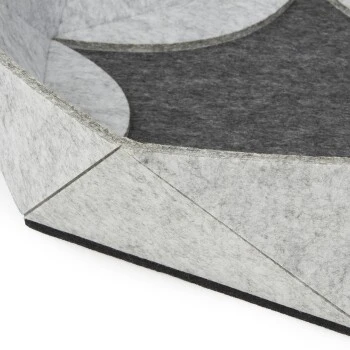 Canadian Cat Company Filz-Katzenkorb Zoey Hellgrau 7 Canadian Cat Company Filz-Katzenkorb Zoey Hellgrau – Bild 5