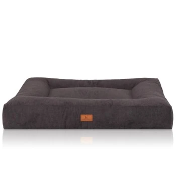 Knuffelwuff Orthopädisches Hundebett Aus Velours Mit Handwebcharakter Sofia Schwarz M-L 3 Knuffelwuff Orthopädisches Hundebett Aus Velours Mit Handwebcharakter Sofia Schwarz M-L