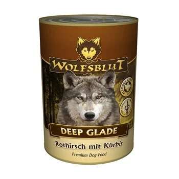 WOLFSBLUT Adult Deep Glade - Rothirsch Mit Kürbis - 6x395g 3 WOLFSBLUT Adult Deep Glade - Rothirsch Mit Kürbis - 6x395g