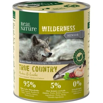 REAL NATURE WILDERNESS Senior True Country Huhn & Lachs 6x800 G 3 REAL NATURE WILDERNESS Senior True Country Huhn & Lachs 6x800 G