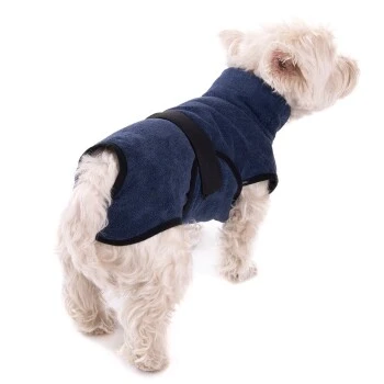 Wallace & Jones Bademantel Für Kl. Hunde Blau 4 Wallace & Jones Bademantel Für Kl. Hunde Blau – Bild 2