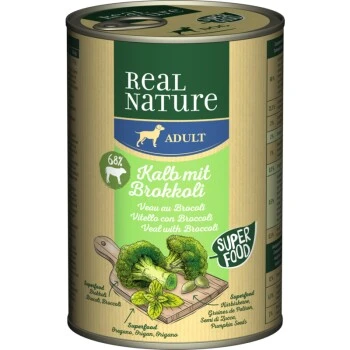 REAL NATURE Superfood Adult Kalb Mit Brokkoli 6x400 G 3 REAL NATURE Superfood Adult Kalb Mit Brokkoli 6x400 G