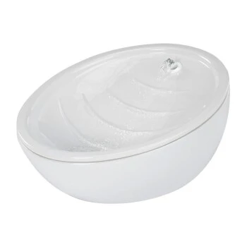 AniOne Keramik-Trinkbrunnen Waterfall Weiß Ohne Ersatzfilter 3 AniOne Keramik-Trinkbrunnen Waterfall Weiß Ohne Ersatzfilter