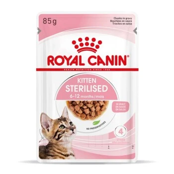 ROYAL CANIN KITTEN STERILISED In Soße 12 X 85g 3 ROYAL CANIN KITTEN STERILISED In Soße 12 X 85g